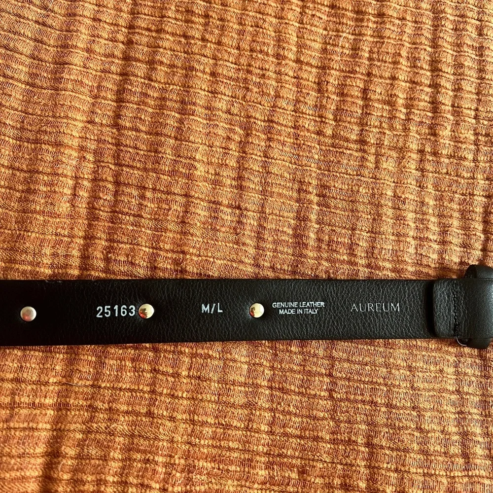 AUREUM Black and Silver Women's Belt - Picture 9 of 11